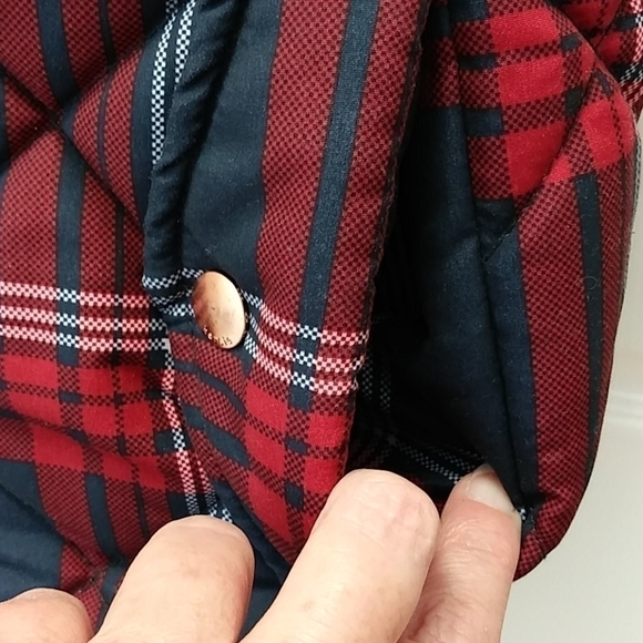 Kensie Jeans Puffy Plaid Vest - Picture 4 of 12